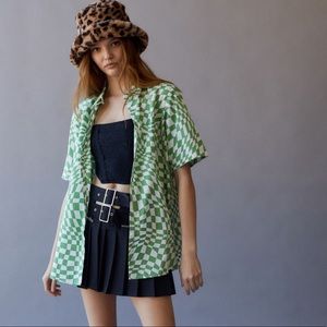 Motel Checkered Button Down Shirt